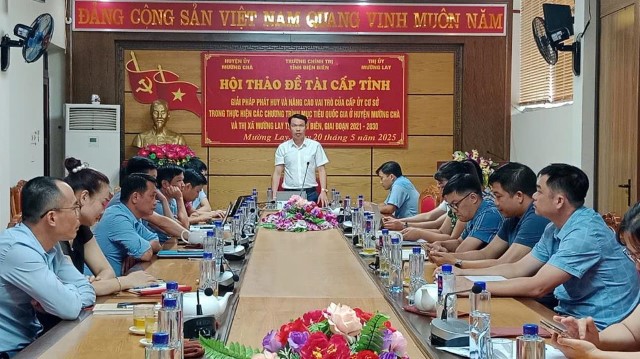 Mường Lay tham dự Hội thảo khoa học cấp tỉnh về phát huy vai trò cấp ủy cơ sở trong thực hiện các...